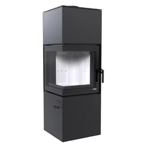 Piecyk wolnostojący DEFRO HOME QUADROOM LONG 9,3 kW dwustronna koza kominek