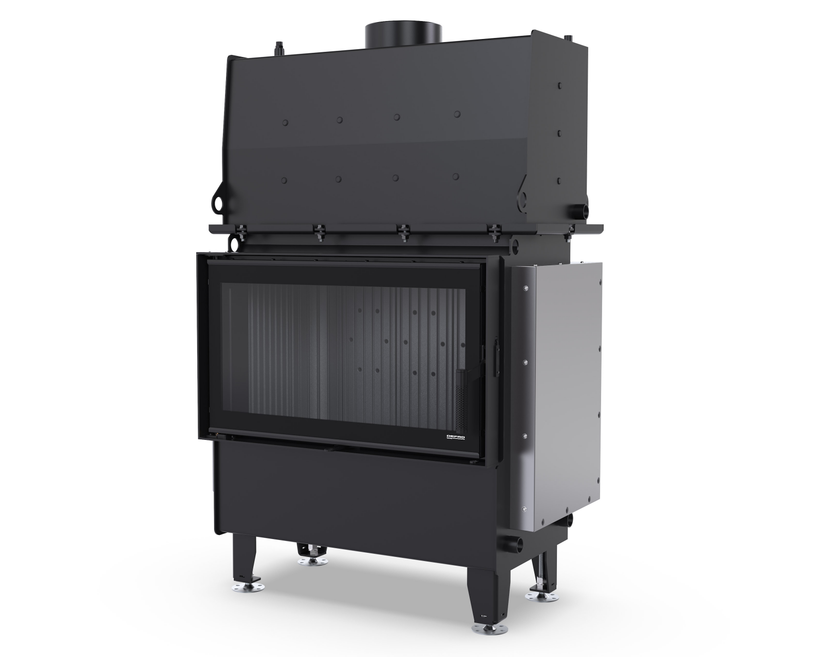 KOMINEK WKŁAD KOMINKOWY Z PŁASZCZEM WODNYM DEFRO RIVA M SHORT - obrazek 2