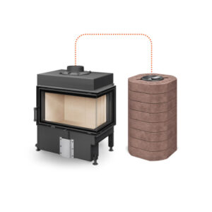 Wkład kominkowy Romotop DYNAMIC R 3G S 72.44.42.21M lewy z akumulacją