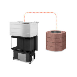 Wkład kominkowy Romotop IMPRESSION C 3G L 74.51.37.26 czarna komora