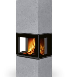 Designerski kominek Romotop LERA C GH thermaline z akumulacją