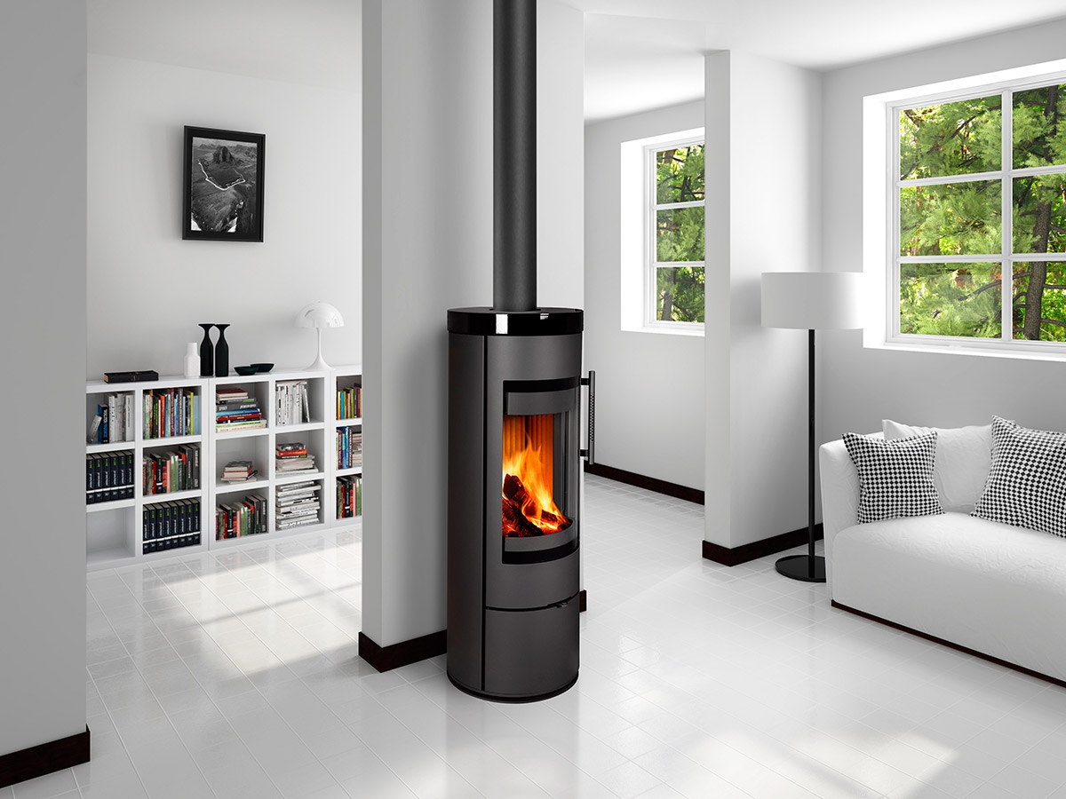 Piecyk Kominek Romotop LUANCO N01 ceramika - obrazek 5