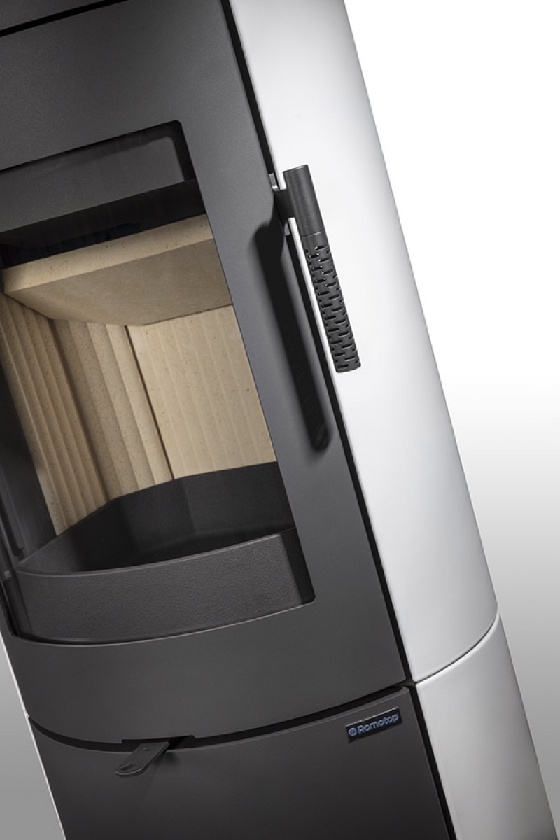 Piecyk Kominek Romotop LUGO N01 Akumulacyjny ceramika - obrazek 2