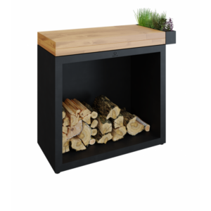 PROMOCJA! OFYR Butcher Block Storage 90 Black Drewno Tekowe