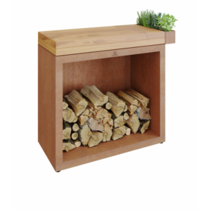 PROMOCJA! OFYR Butcher Block Storage 90 Corten Drewno Tekowe