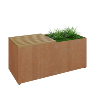 OFYR Herb Garden Bench Corten