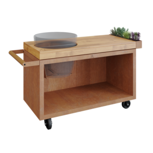 OFYR Kamado Table Corten 135 PRO Drewno Tekowe BGE