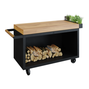 OFYR Mise en Place Table Black 135 PRO Drewno Tekowe
