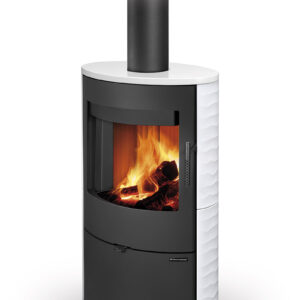 Piecyk Kominek Romotop SONE 01 ceramika z reliefową strukturą