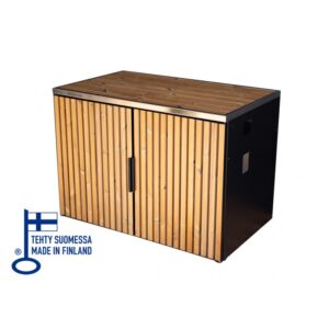 Stół do grilla z drewnianym blatem i drzwiczkami MUURIKKA Summer Kitchen Table