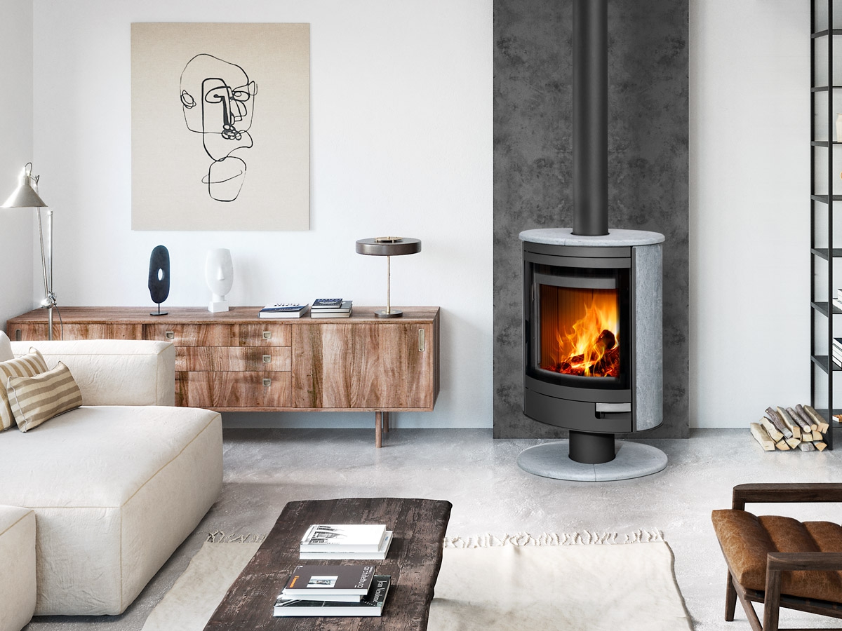 Piecyk kominek Romotop STROMBOLI N 01 kamień - obrazek 2